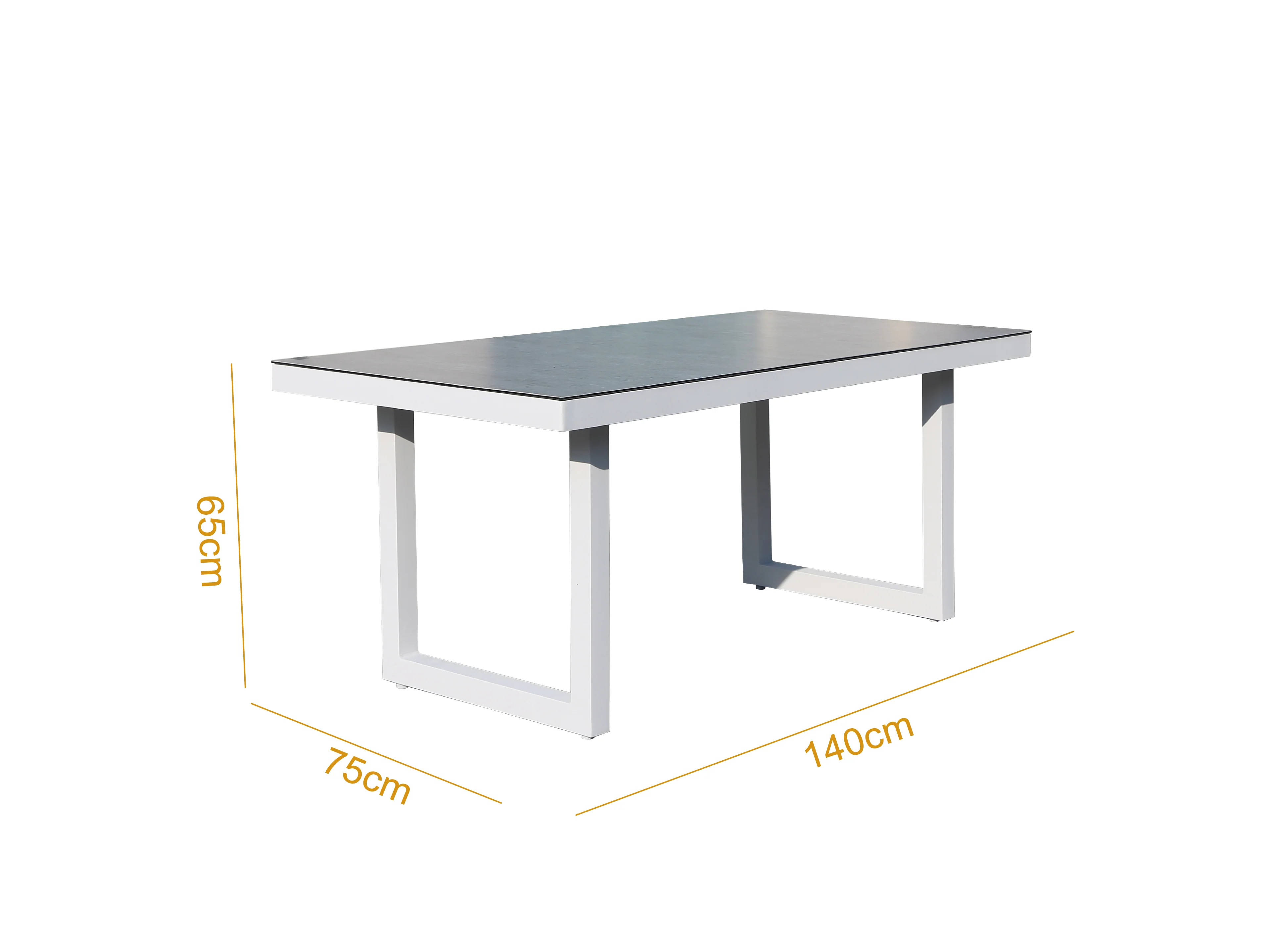 Madrid 4-Piece Outdoor Lounge with High Coffee Table | 2&3 Seater | White | Charcoal - Image 6