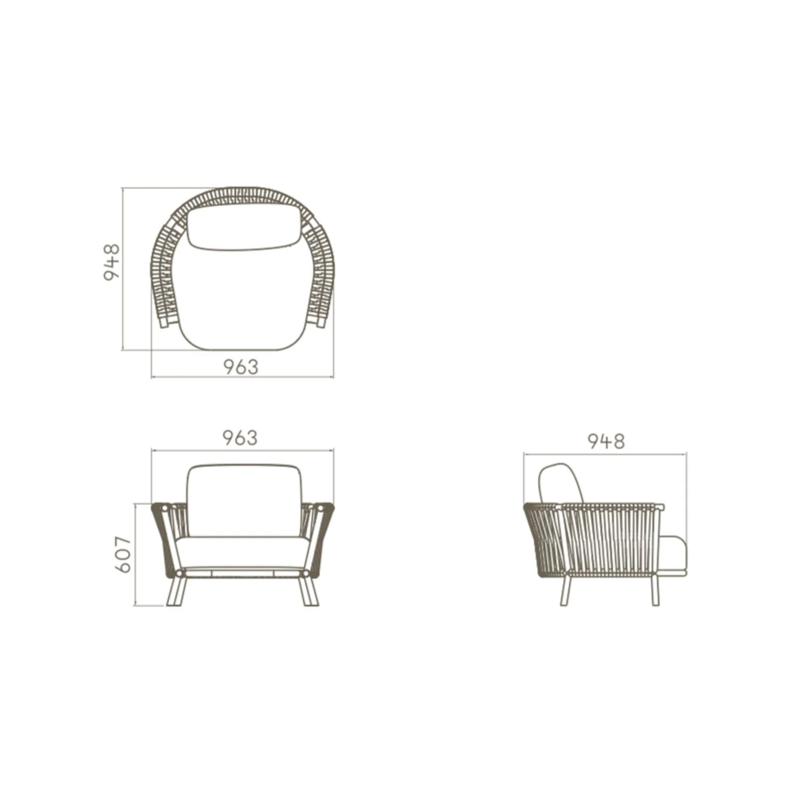 Albury 3 Pc Outdoor Lounge Setting - Image 8