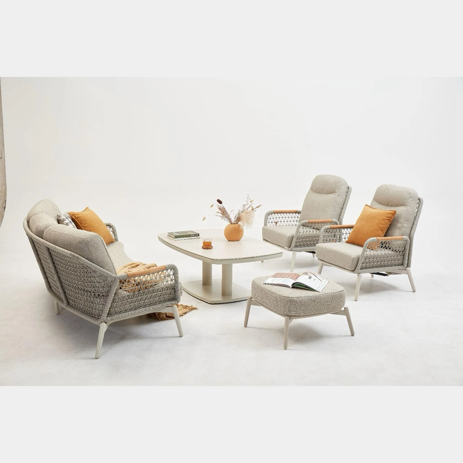 Amy 4 Pc Outdoor Lounge Setting - Image 3