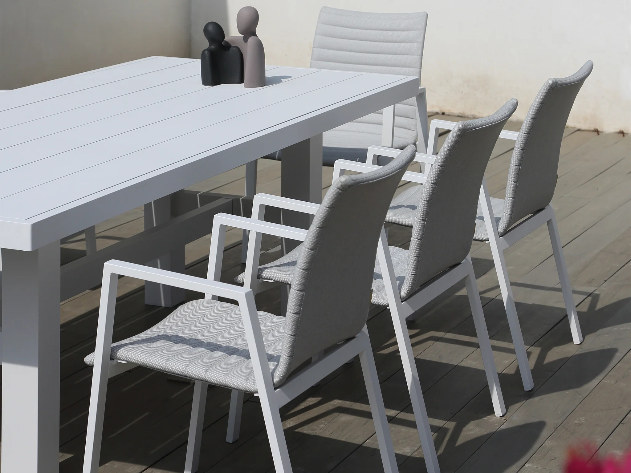 Auburn Dining Table 240cm | White Aluminium - Image 10