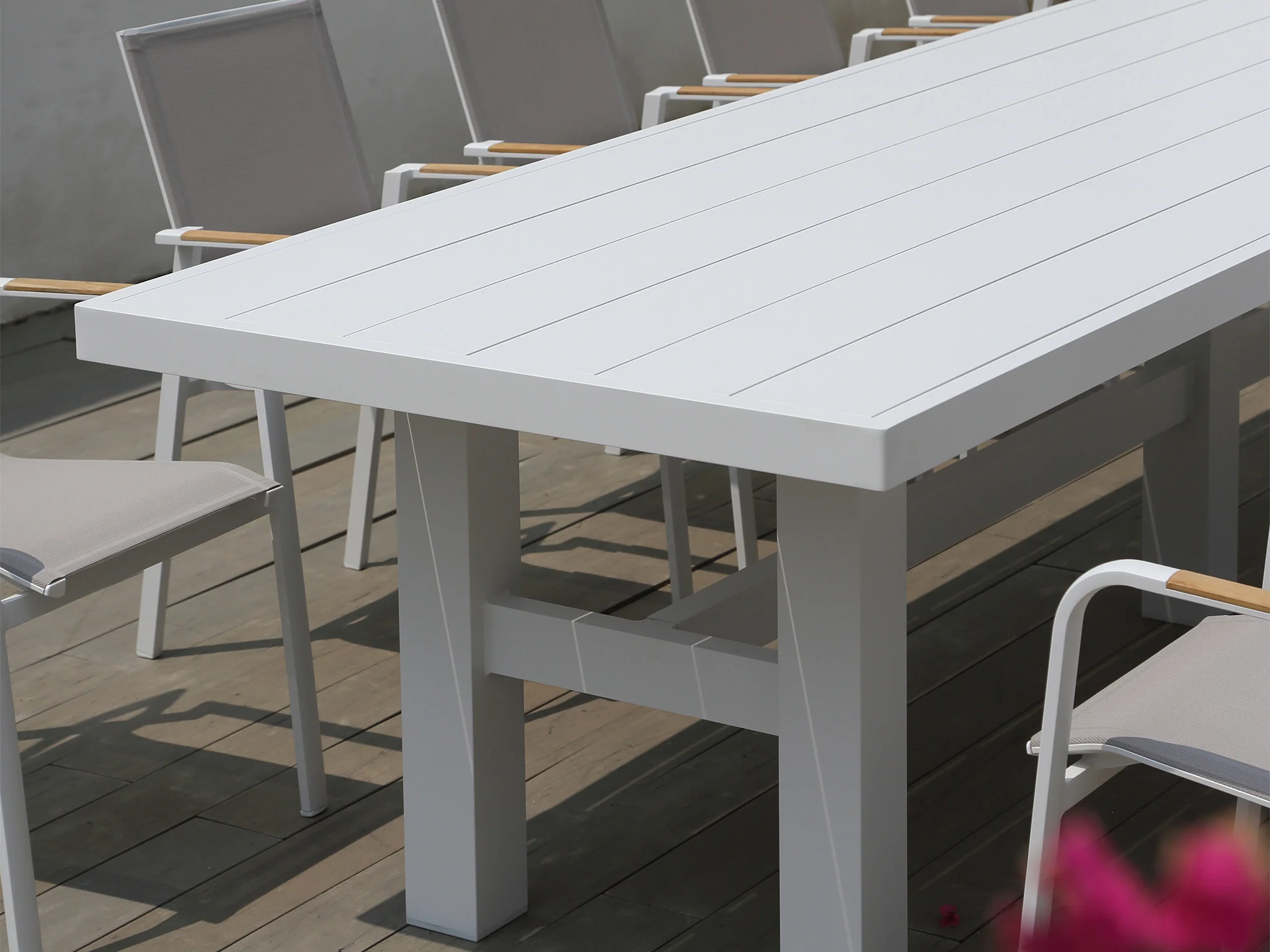 Auburn Dining Table 240cm | White Aluminium - Image 11