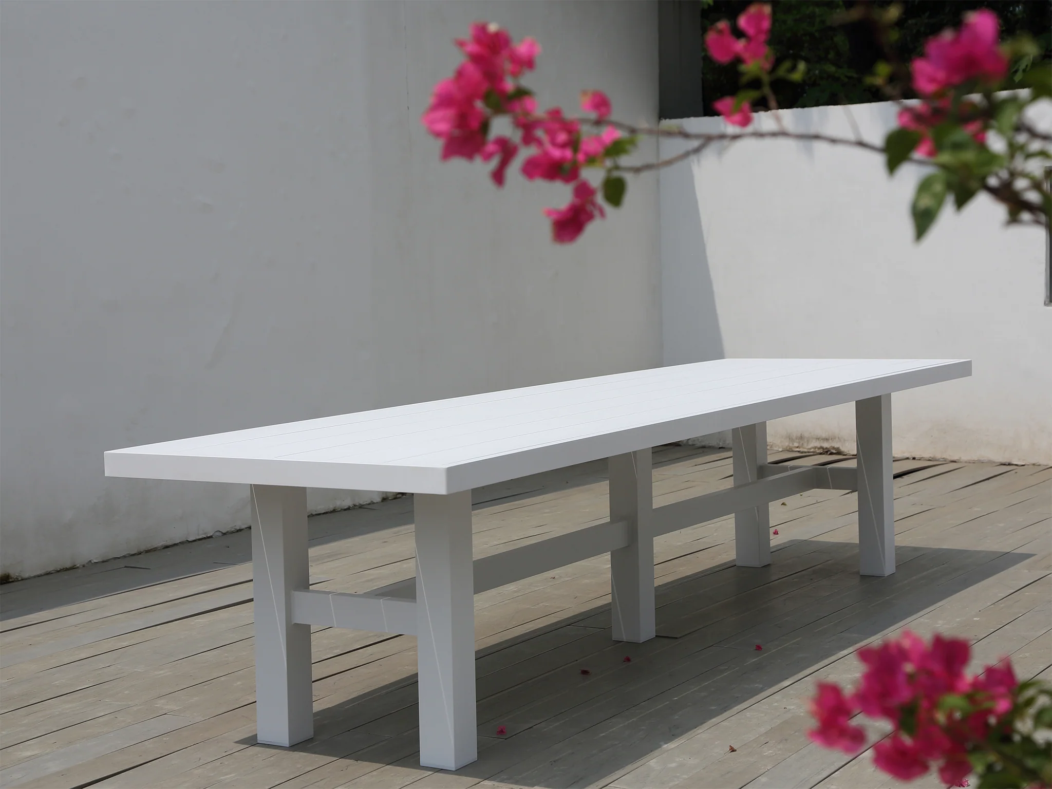 Auburn Dining Table 240cm | White Aluminium - Image 12