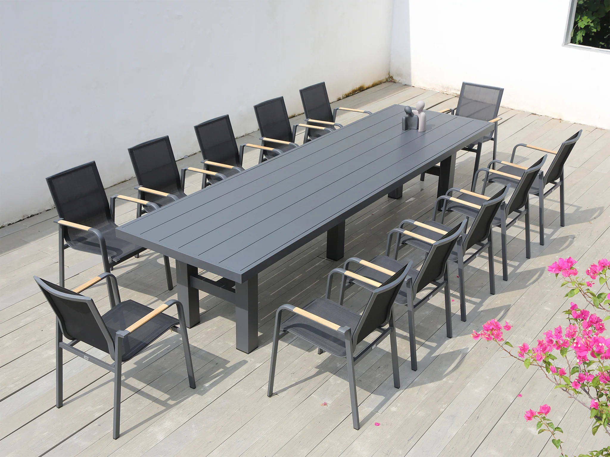 Auburn Dining Table 240cm | White Aluminium - Image 15