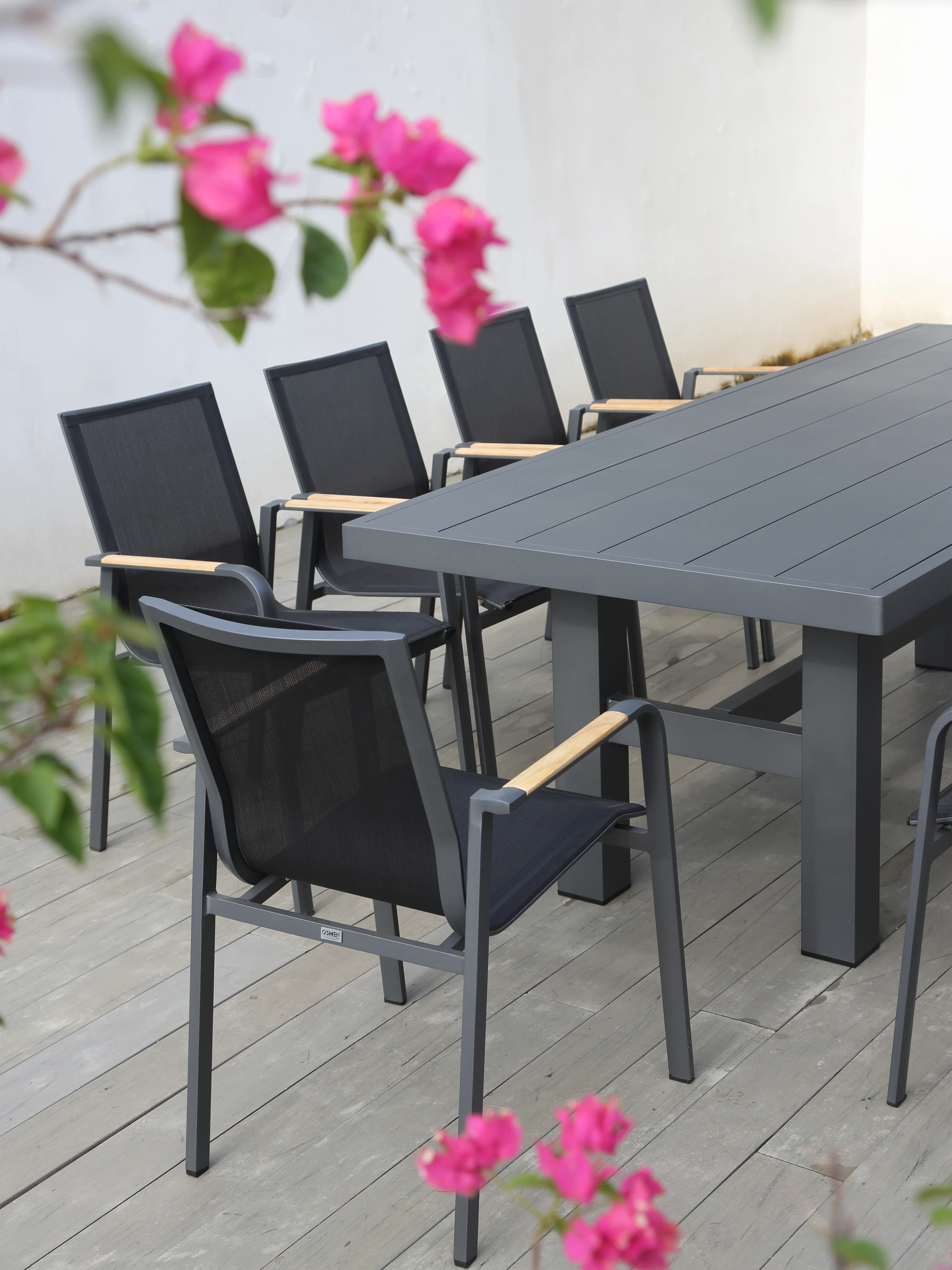 Auburn Dining Table 240cm | Charcoal Aluminium - Image 4