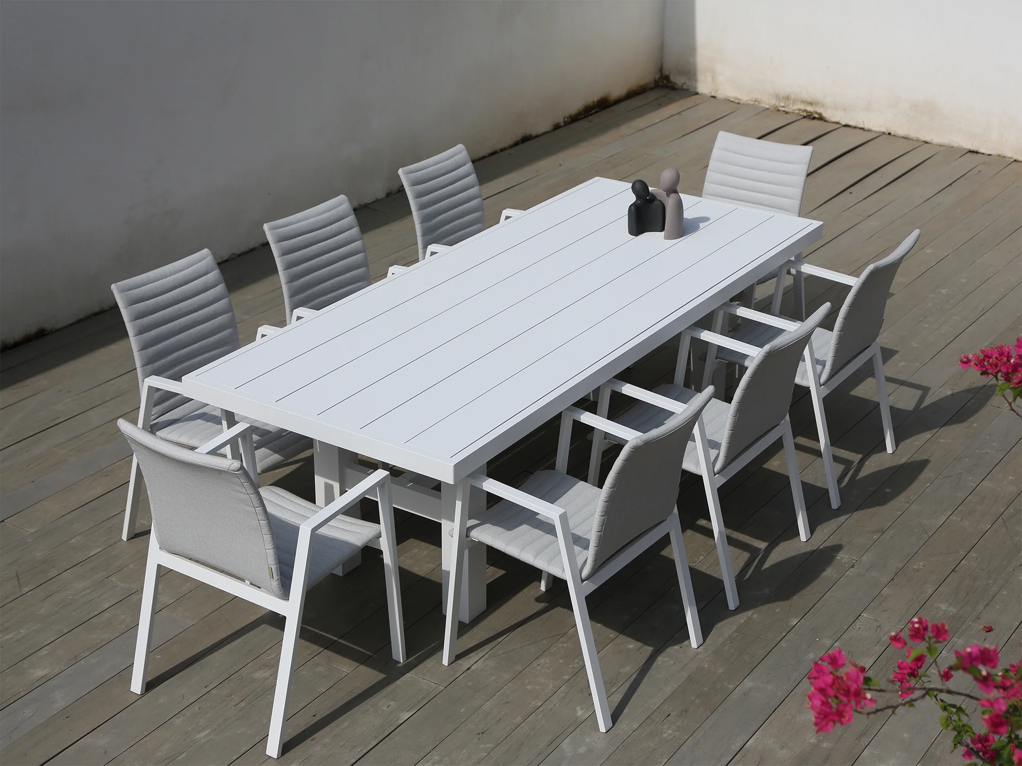Auburn Dining Table 240cm | White Aluminium - Image 6