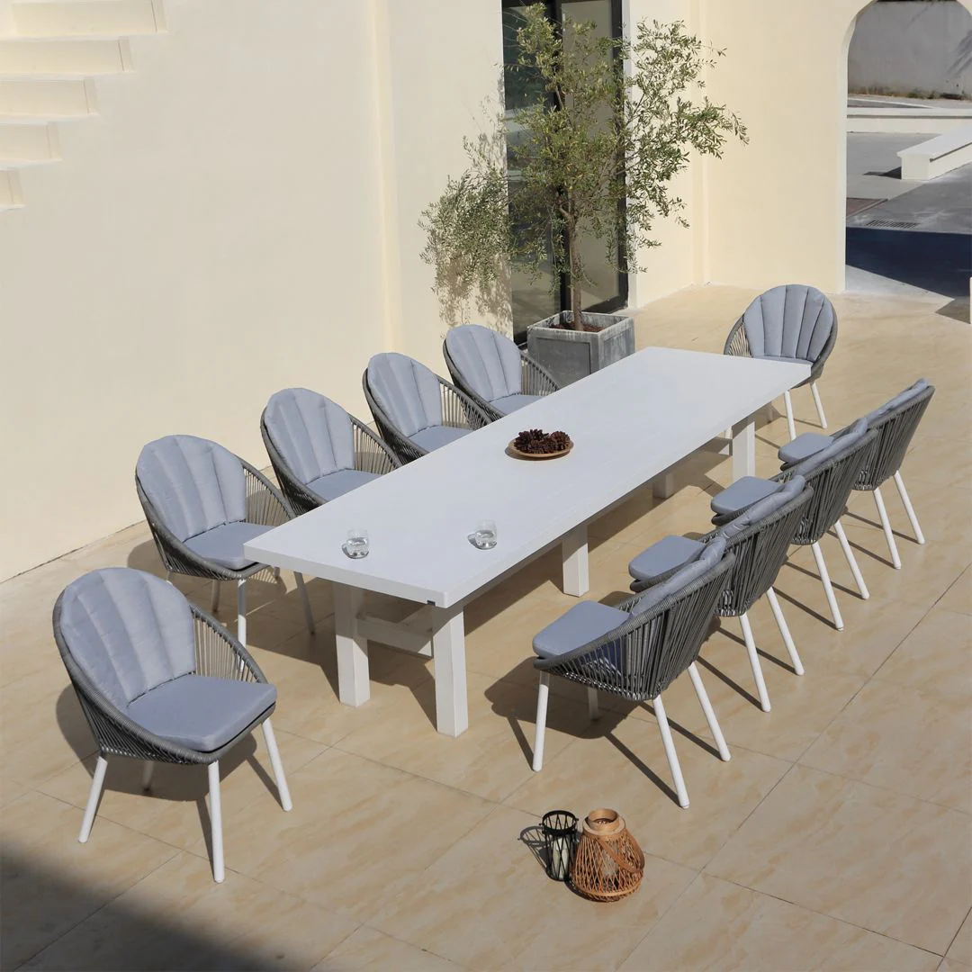 Auburn Dining Table 350cm | White Aluminium - Image 3