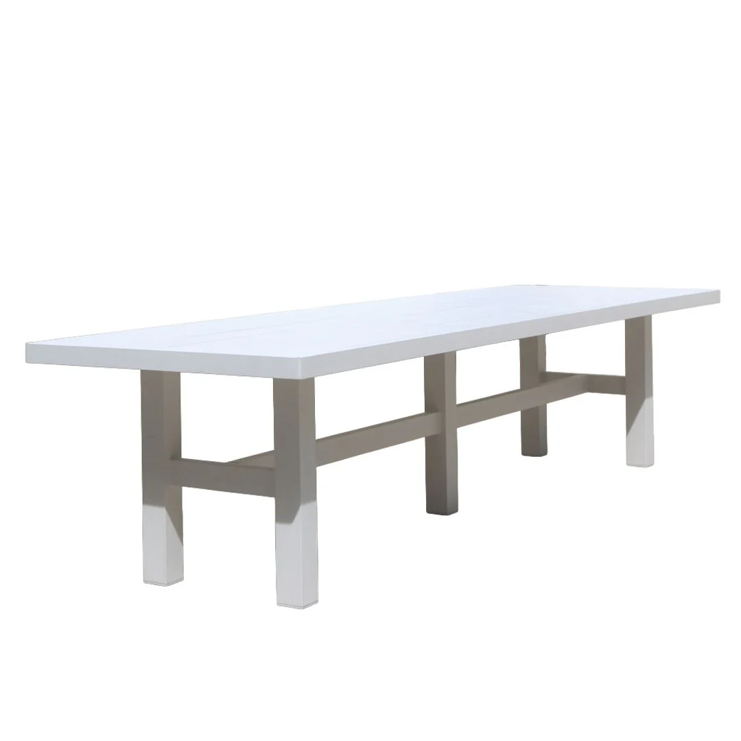Auburn Dining Table 350cm | White Aluminium - Image 4