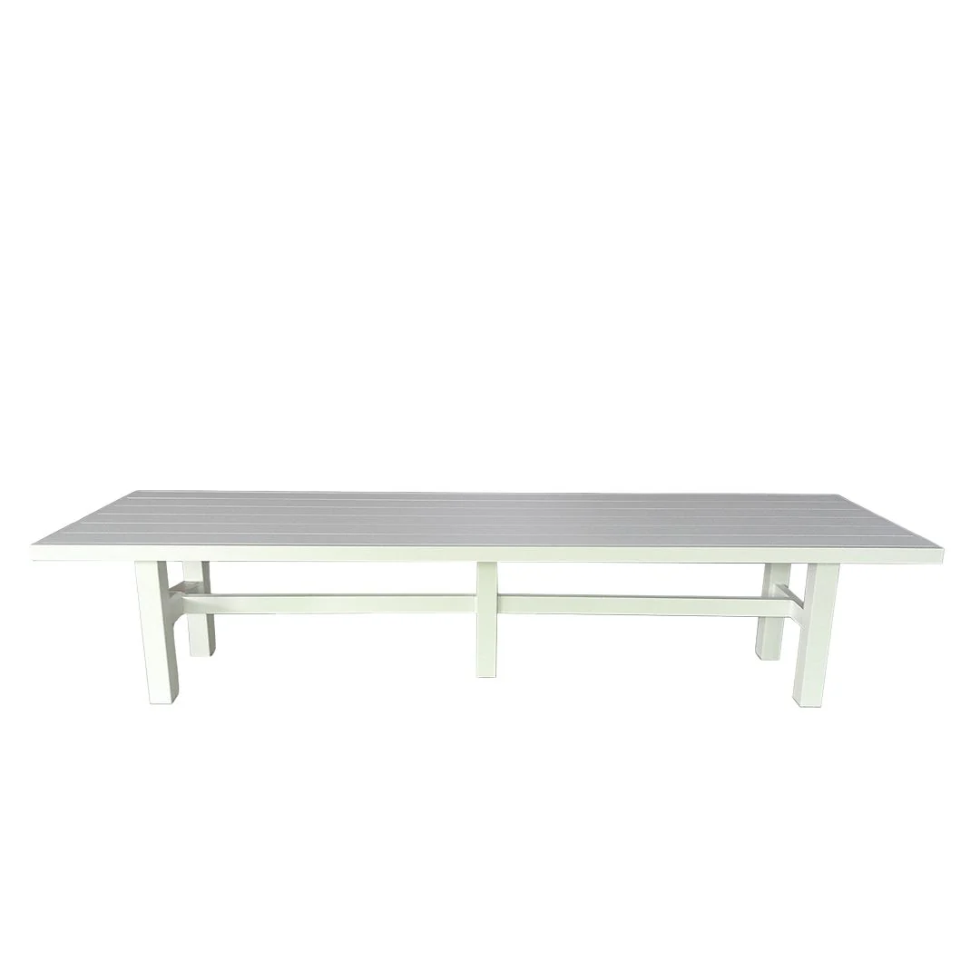 Auburn Dining Table 350cm | White Aluminium - Image 5
