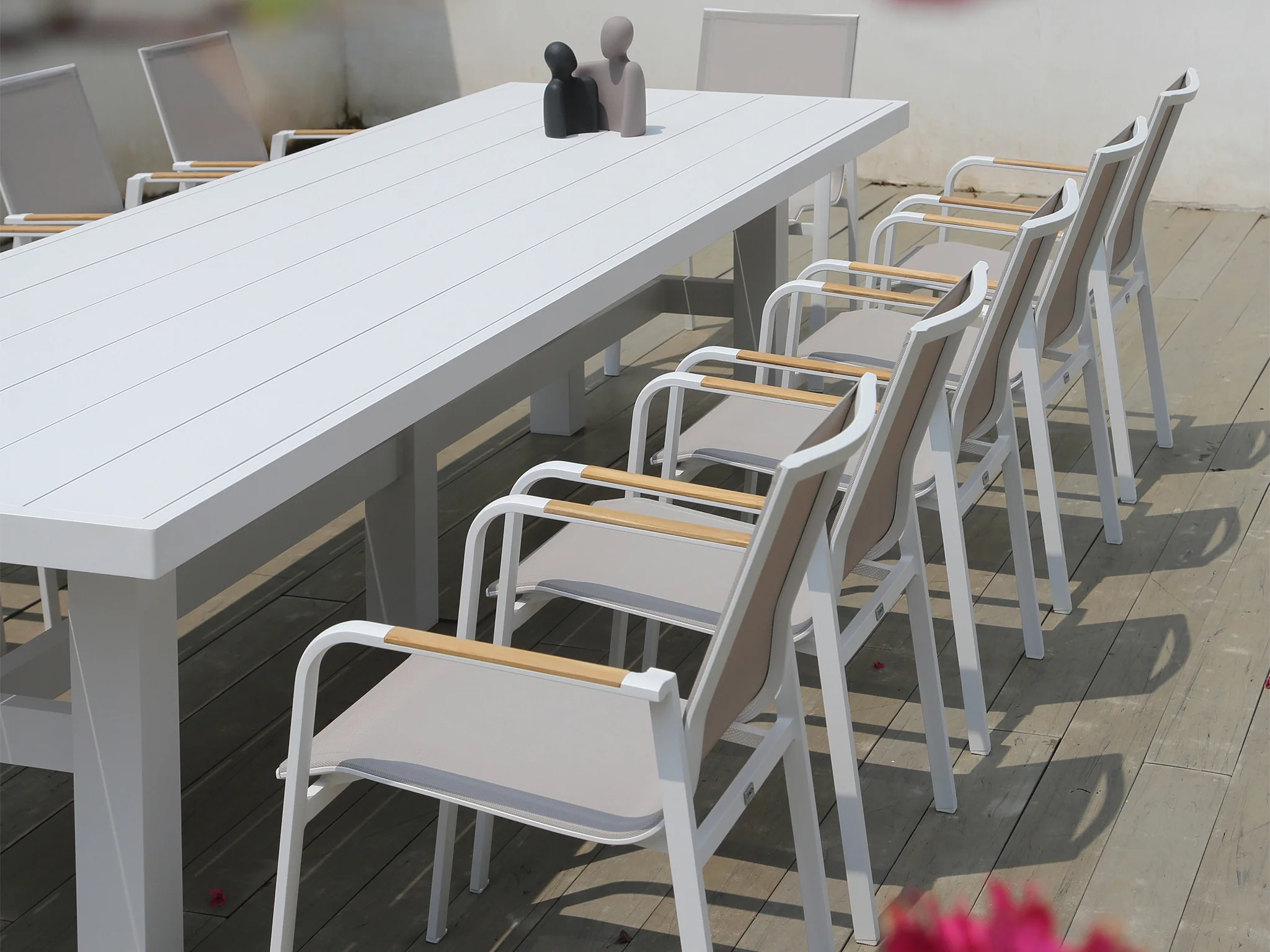 Auburn Dining Table 240cm | White Aluminium - Image 9