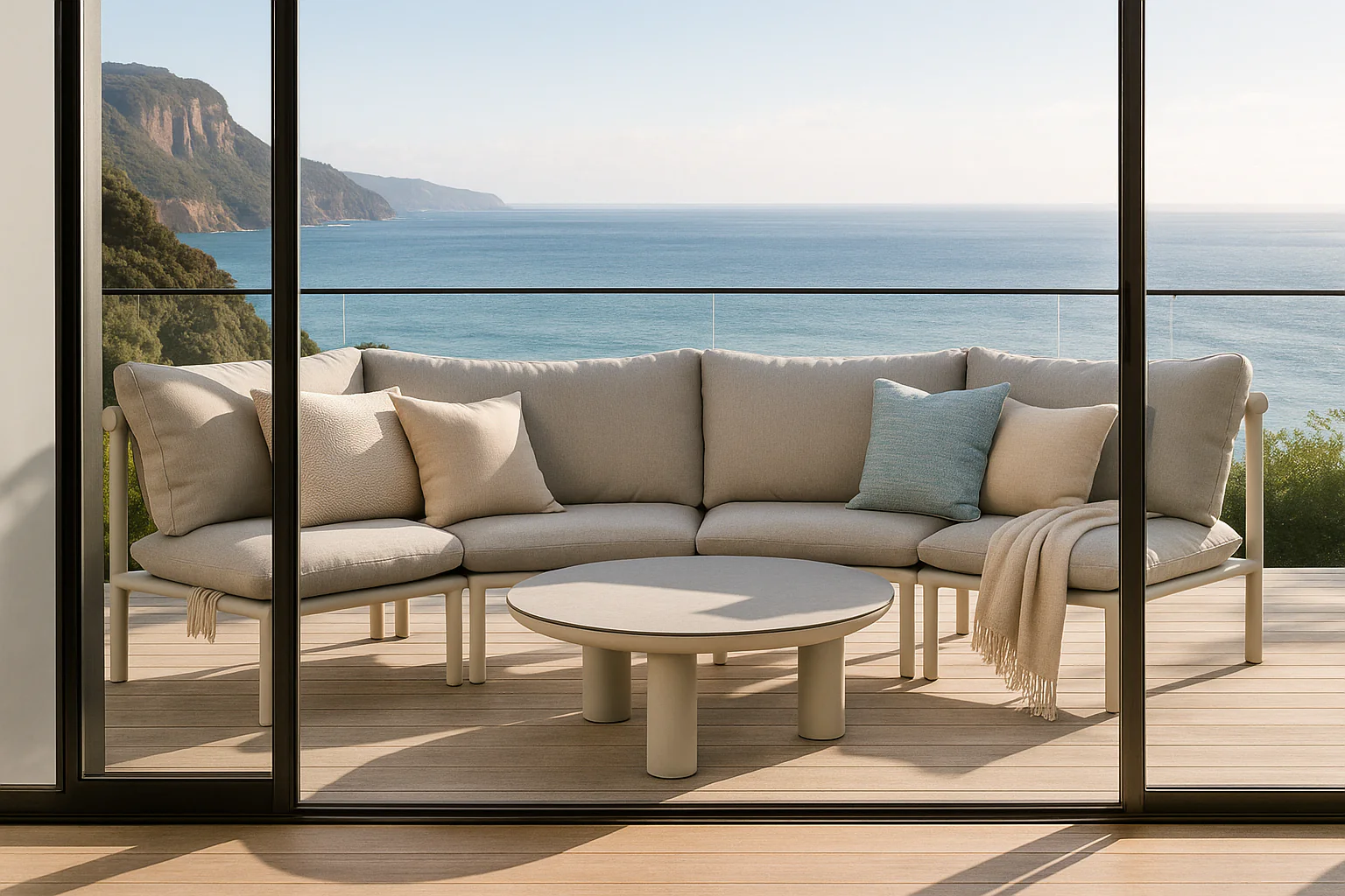 Clearwater Beach 5 Pc Outdoor Modular Lounge Setting - Image 4