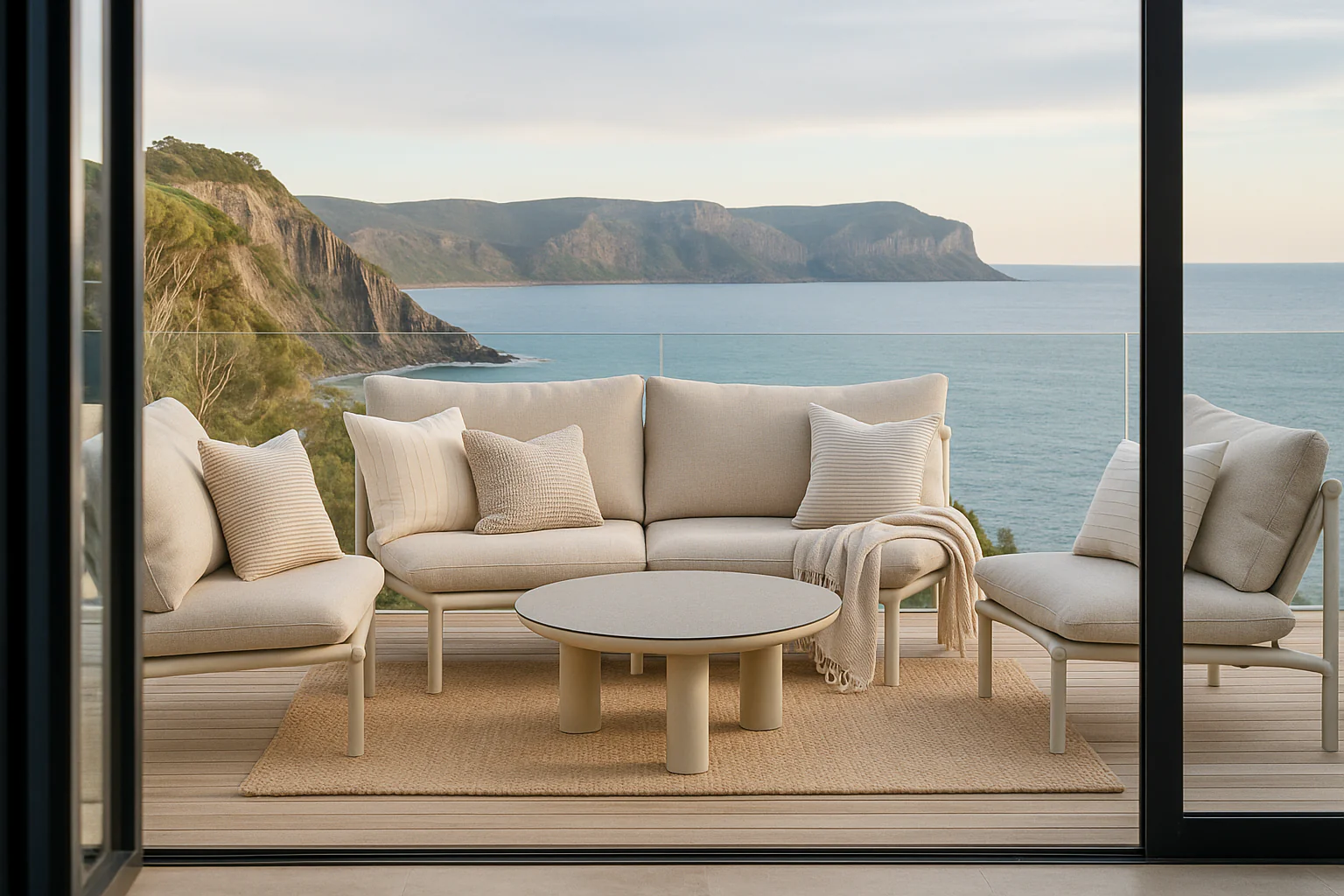 Clearwater Beach 5 Pc Outdoor Modular Lounge Setting - Image 5