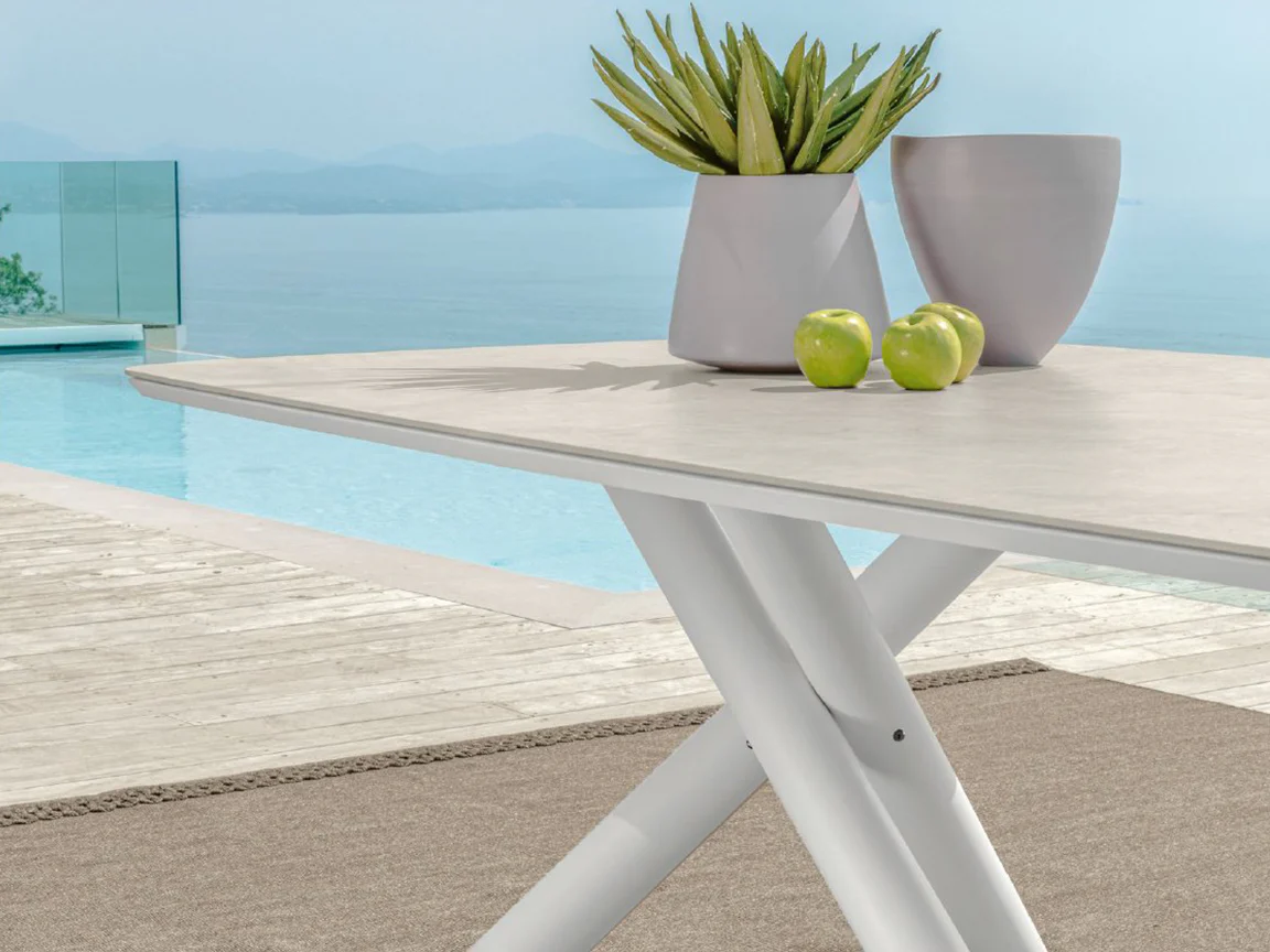 Coral Italian Ceramic Dining Table - Image 3