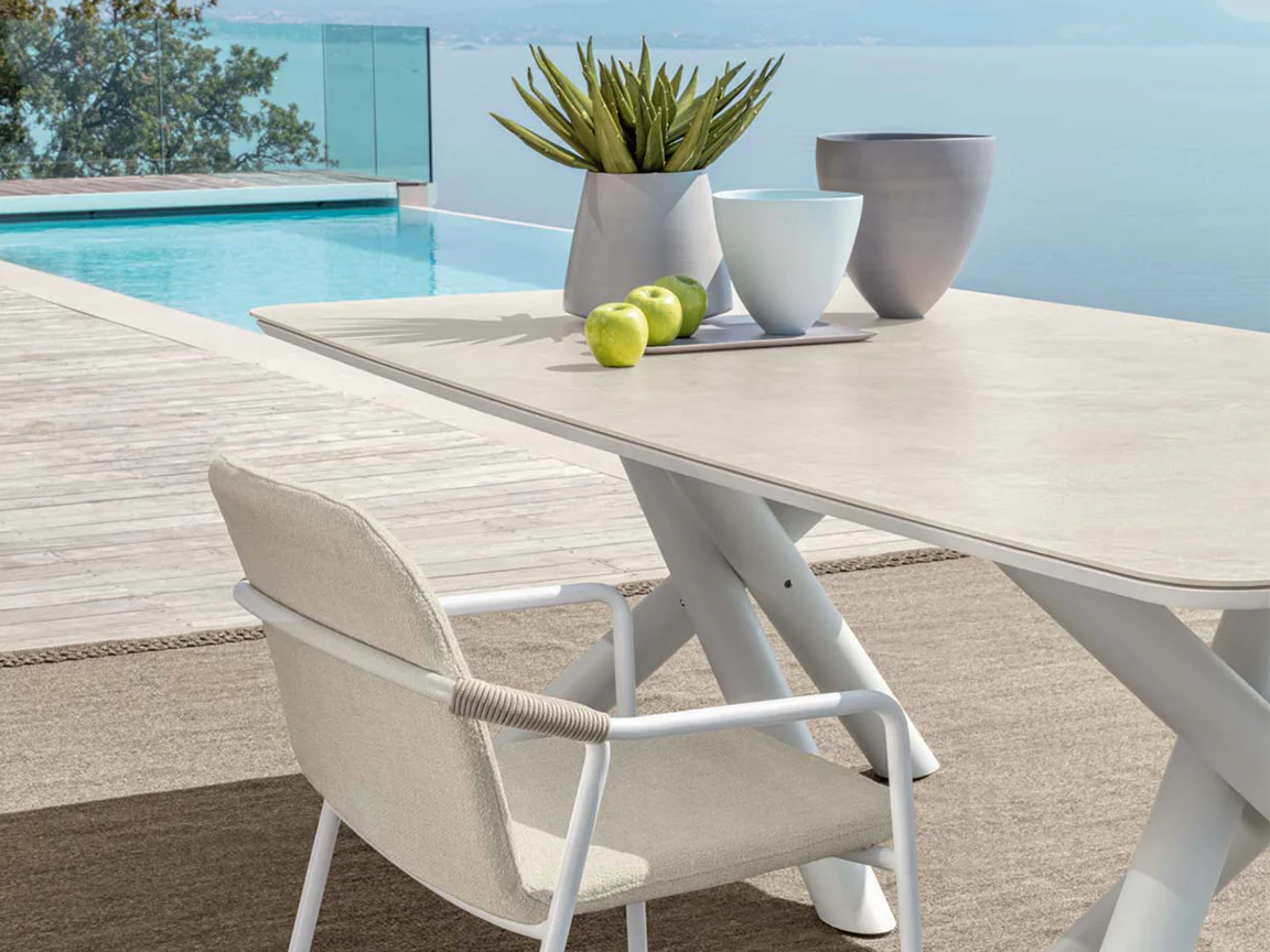 Coral Italian Ceramic Dining Table - Image 5