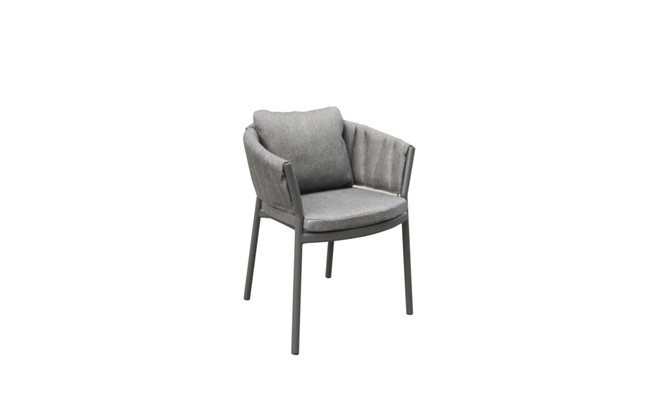 Flagler (Grid) Carver Chair Dark Grey | Light Grey - Image 3