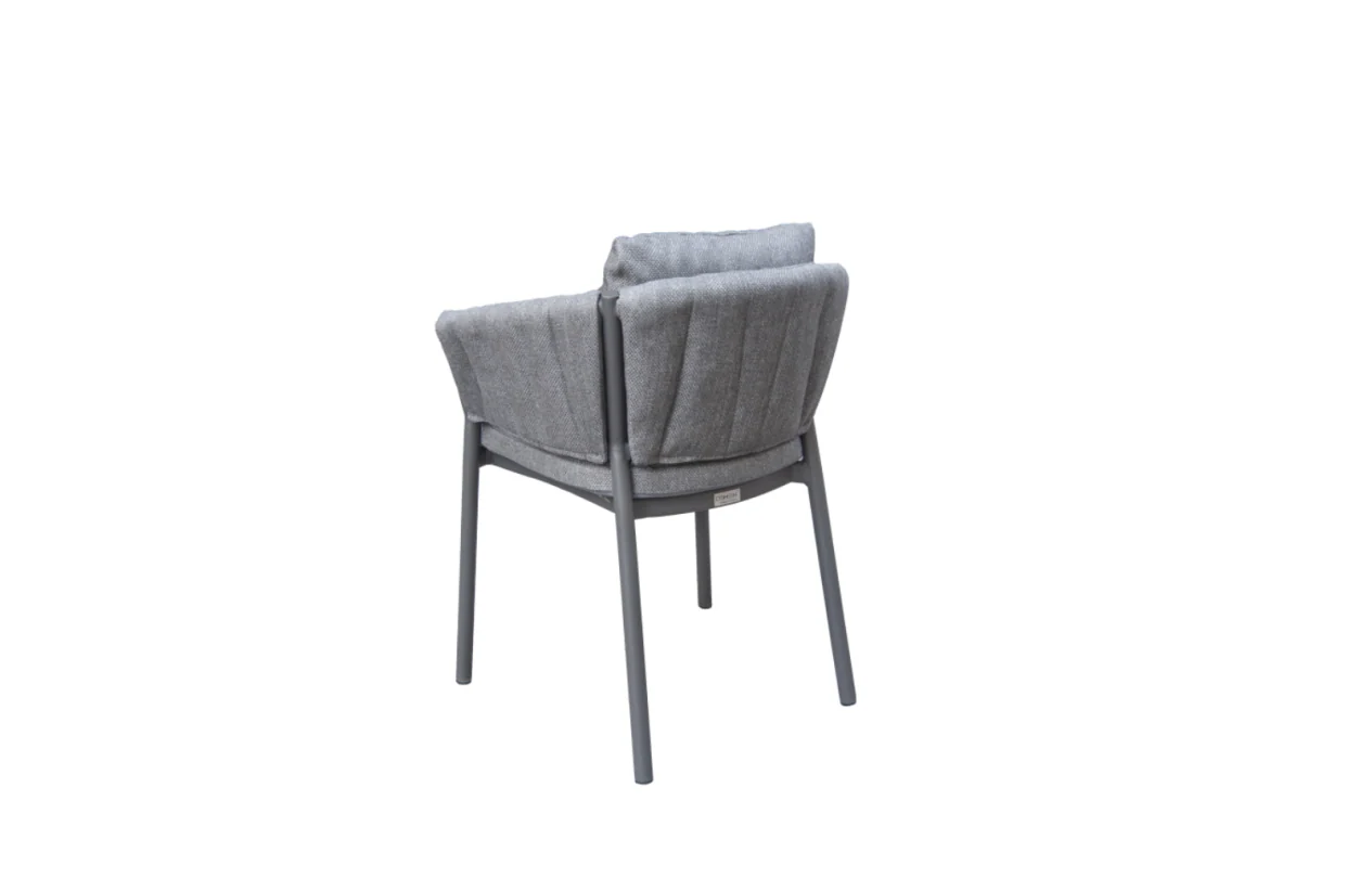 Flagler (Grid) Carver Chair Dark Grey | Light Grey - Image 5