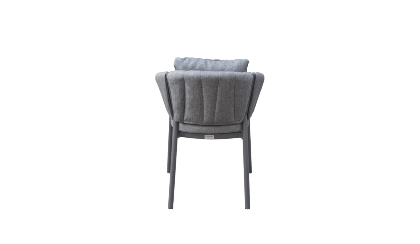 Flagler (Grid) Carver Chair Dark Grey | Light Grey - Image 7