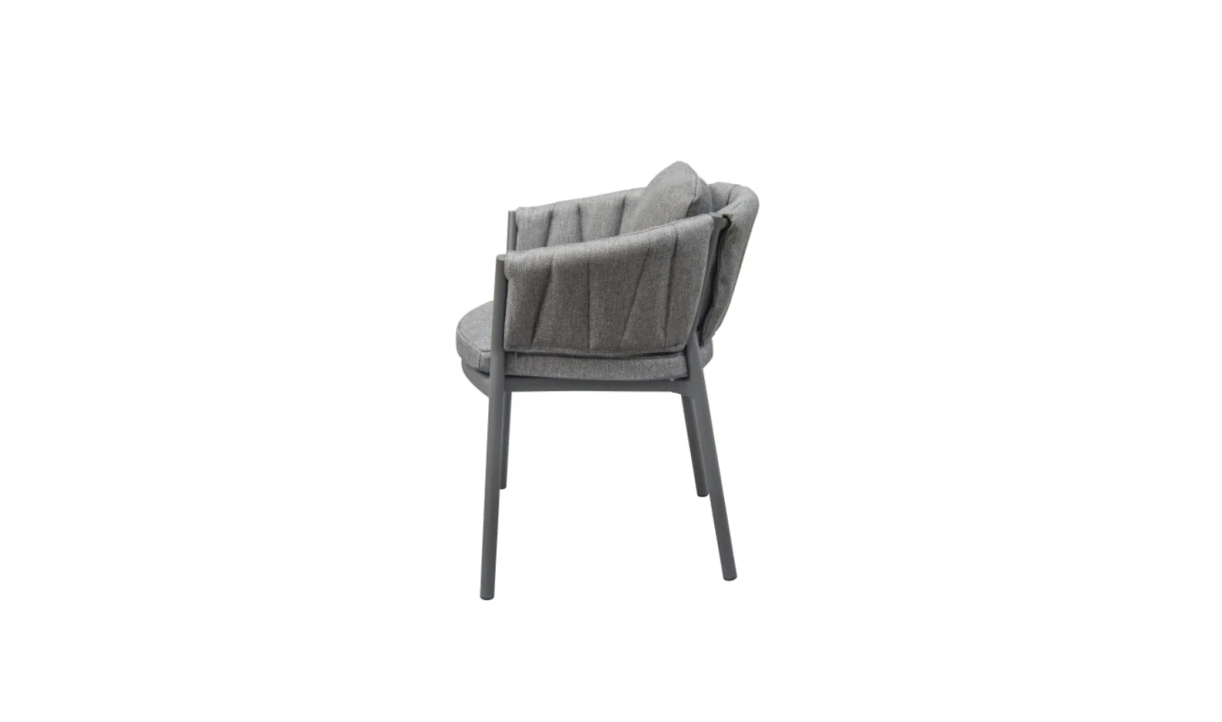 Flagler (Grid) Carver Chair Dark Grey | Light Grey - Image 9