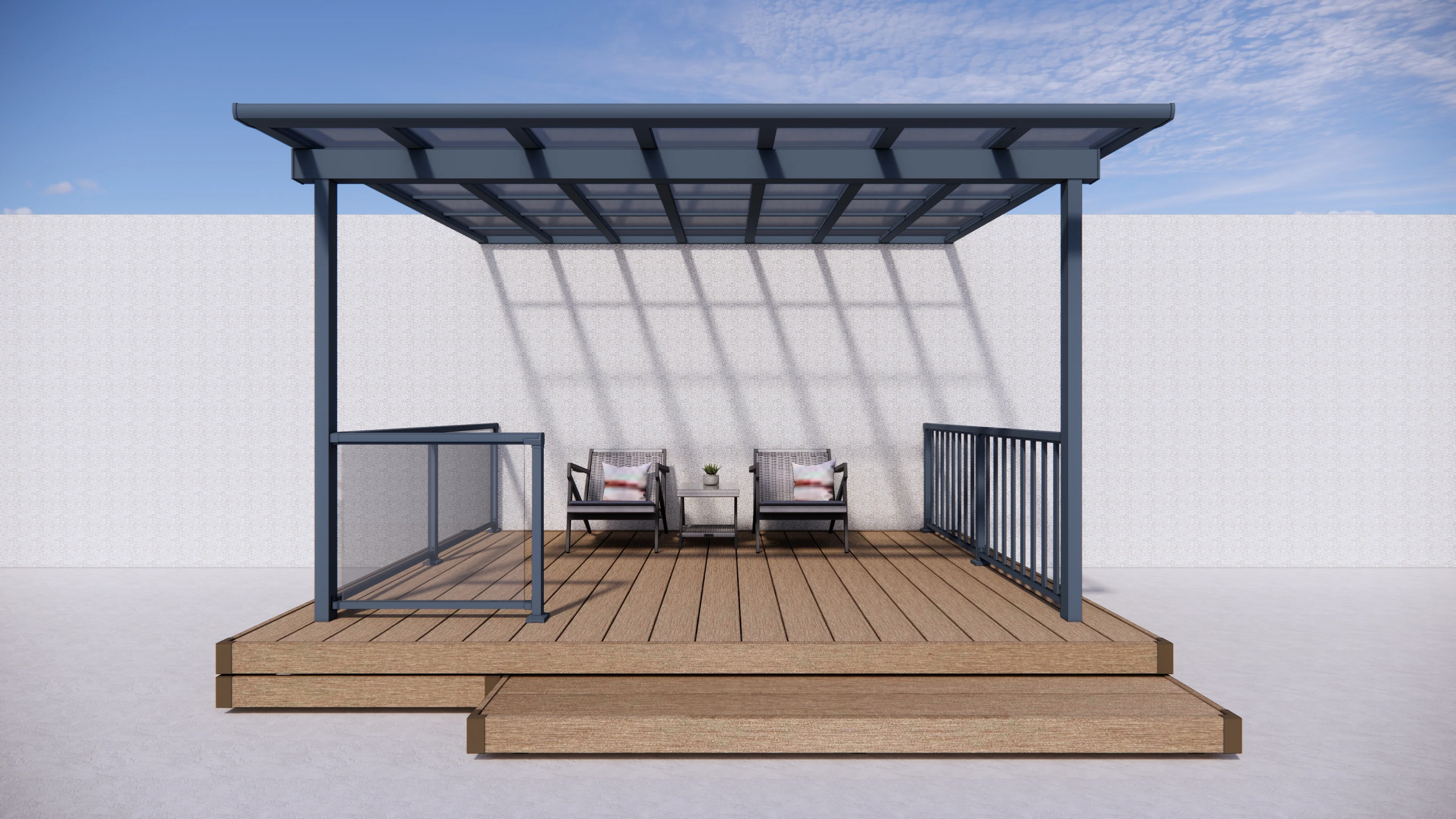 Terrace Roof Pergola 3x4.37m | Standard & Custom Made - Image 3