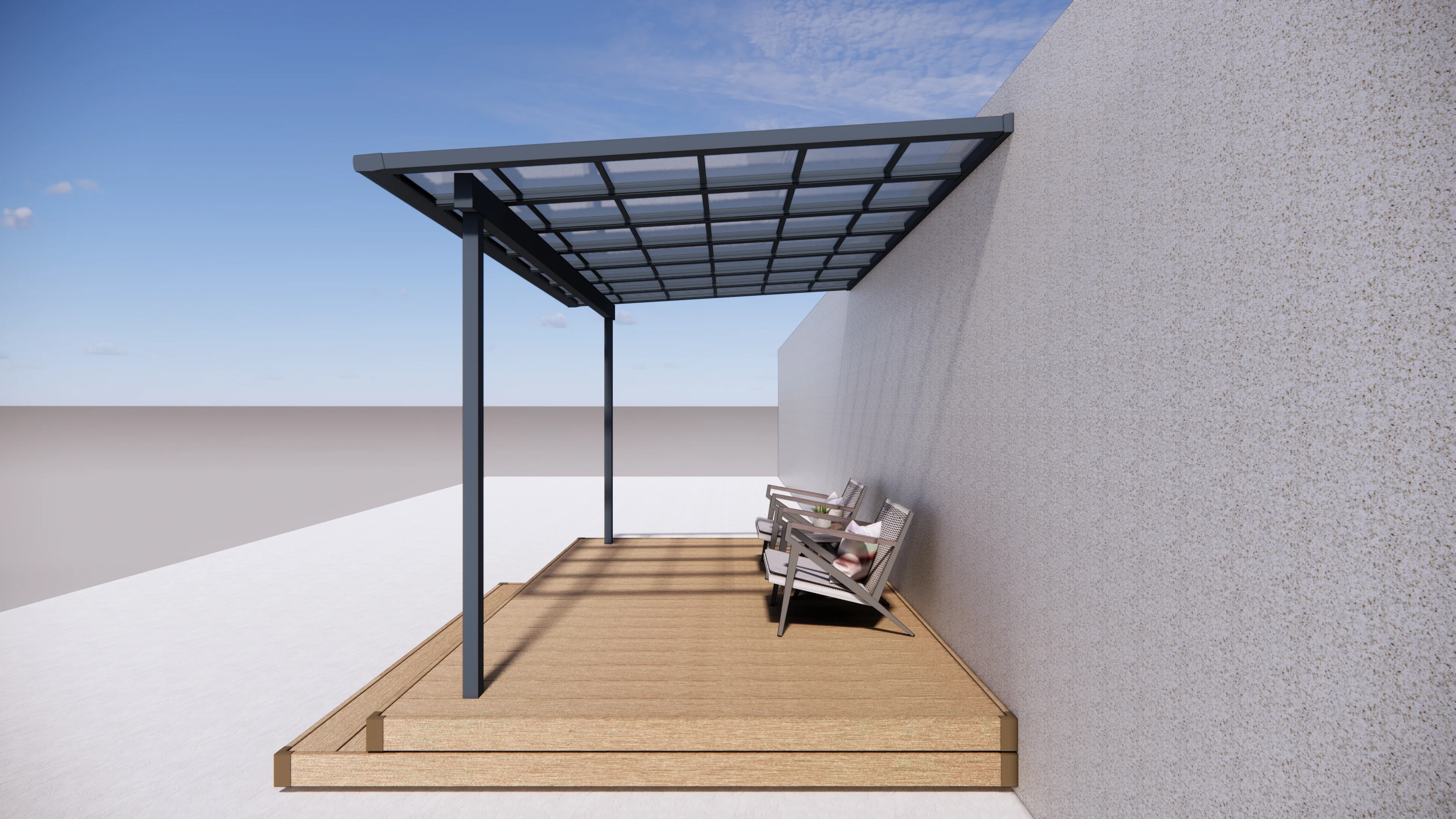 Terrace Roof Pergola 3x4.37m | Standard & Custom Made - Image 4