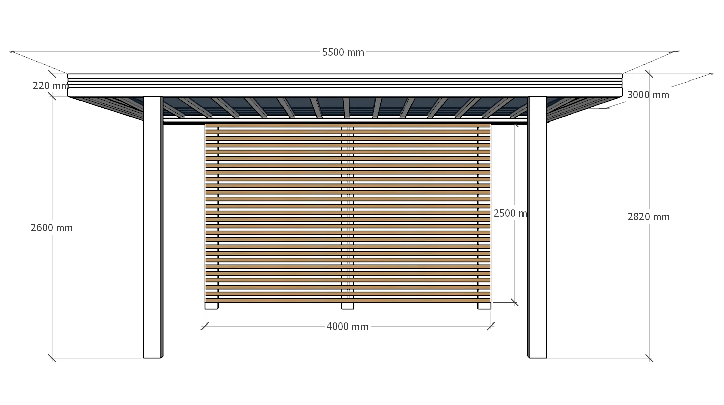 Grand Roof Pergola 3x5.5m | Standard & Custom Made - Image 10
