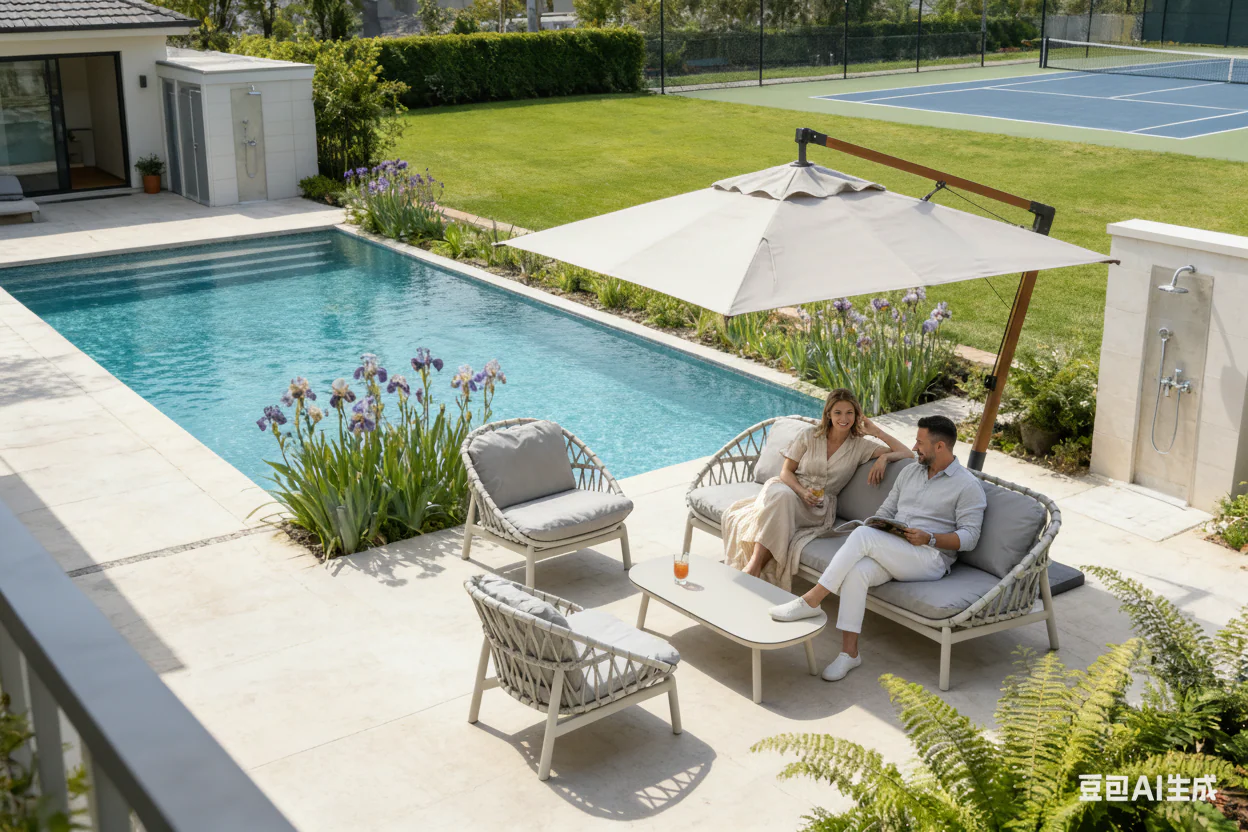 Kiama 4 Pc Outdoor Lounge Setting - Image 4