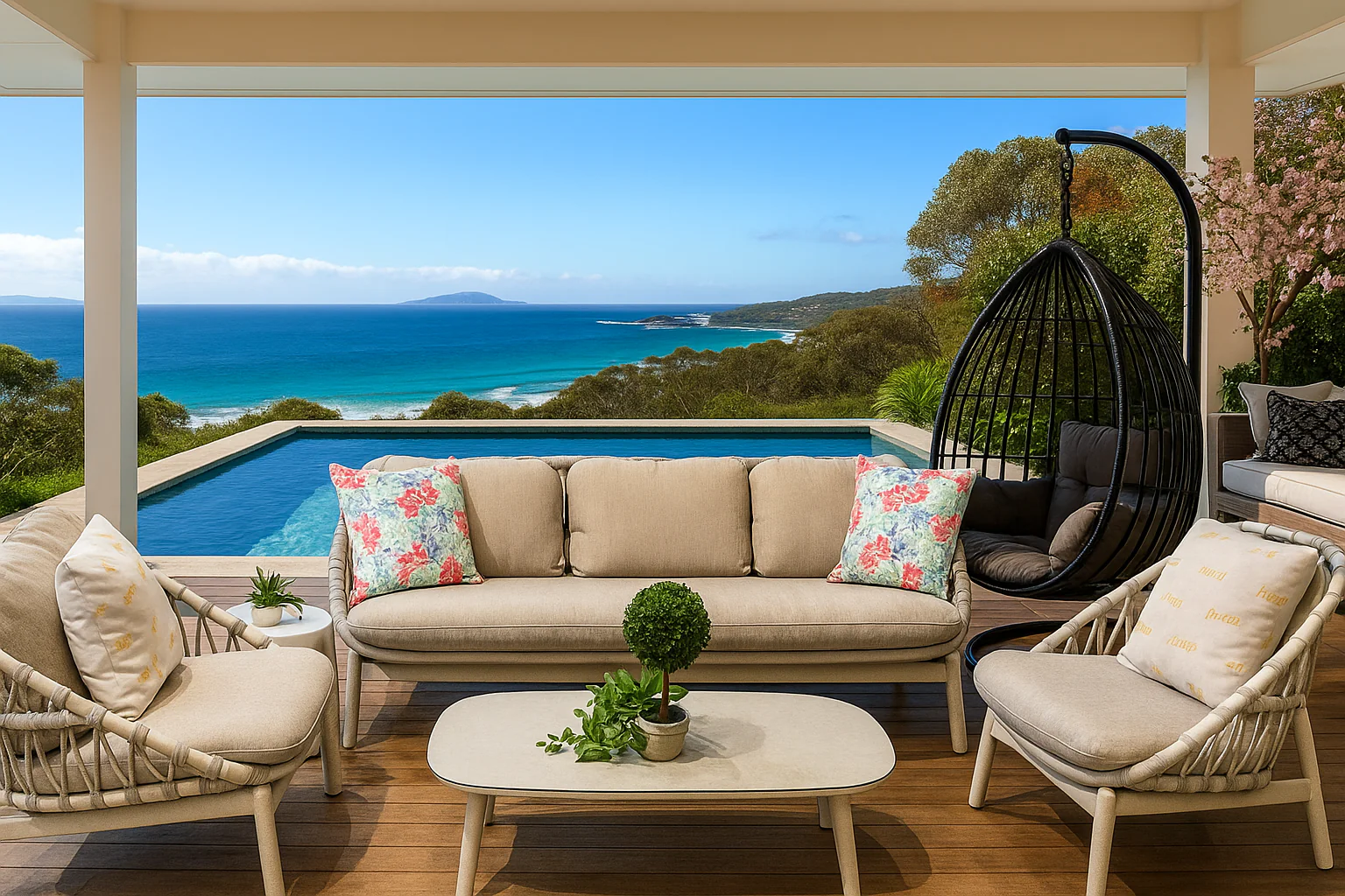 Kiama 4 Pc Outdoor Lounge Setting - Image 5