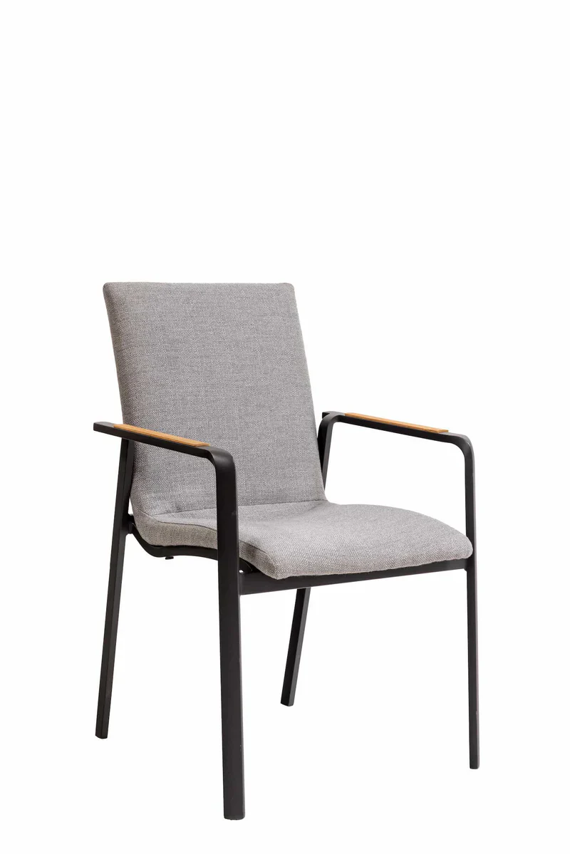 Mayfair Cruz 5pc Outdoor Dining Set - Charcoal - Image 3