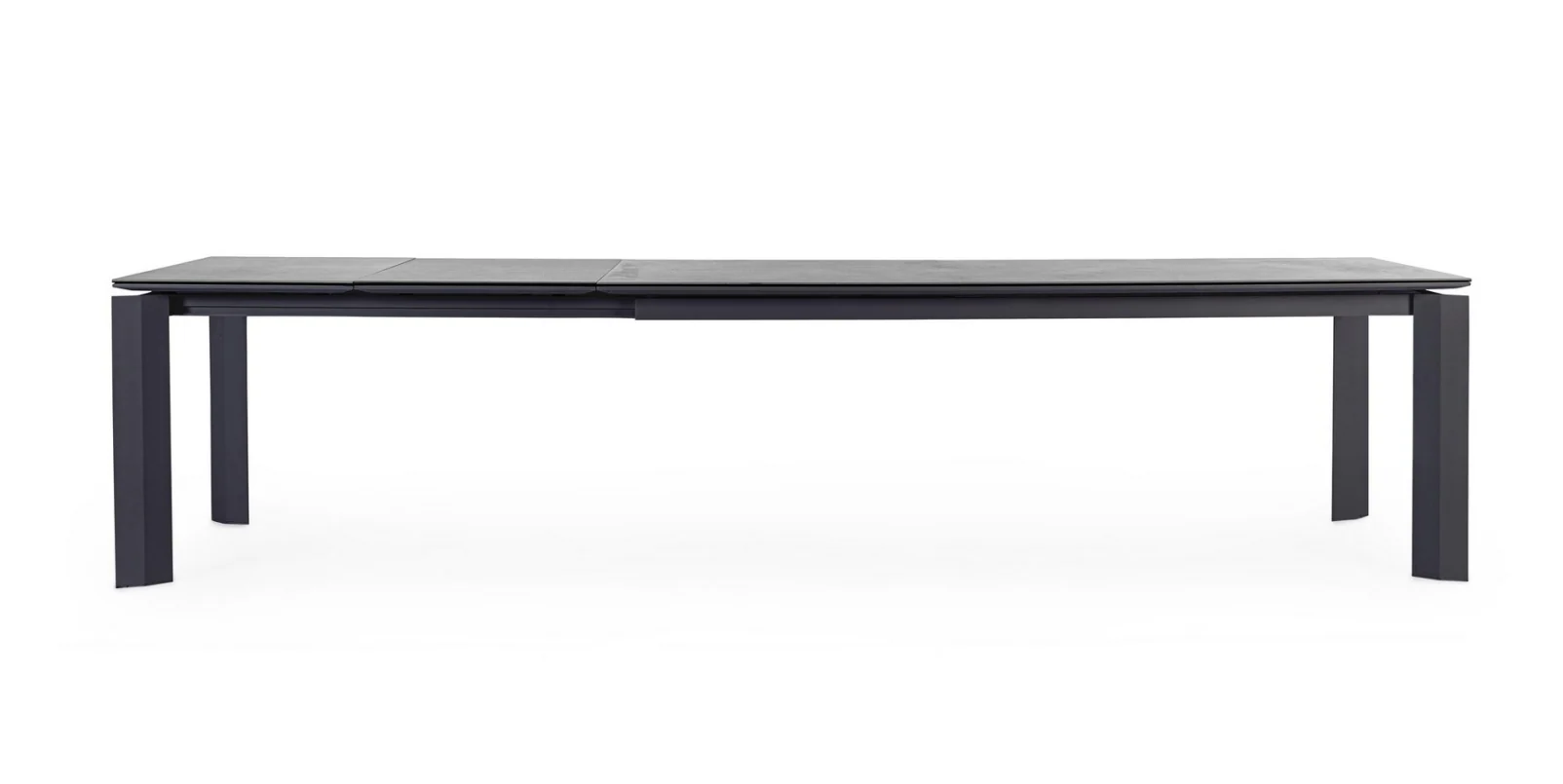 Captiva Extension Dining Table 220/280/340 | White & Charcoal | Ceramic Glass - Image 4