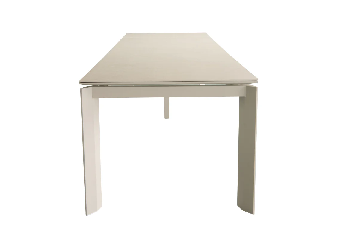 Captiva Extension Dining Table 220/280/340 | White & Charcoal | Ceramic Glass - Image 7