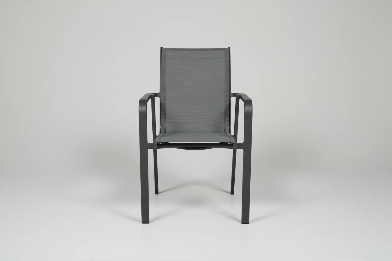Perth Carver Chair | Outdoor Dining Chair | Textilene & Aluminium - Image 3
