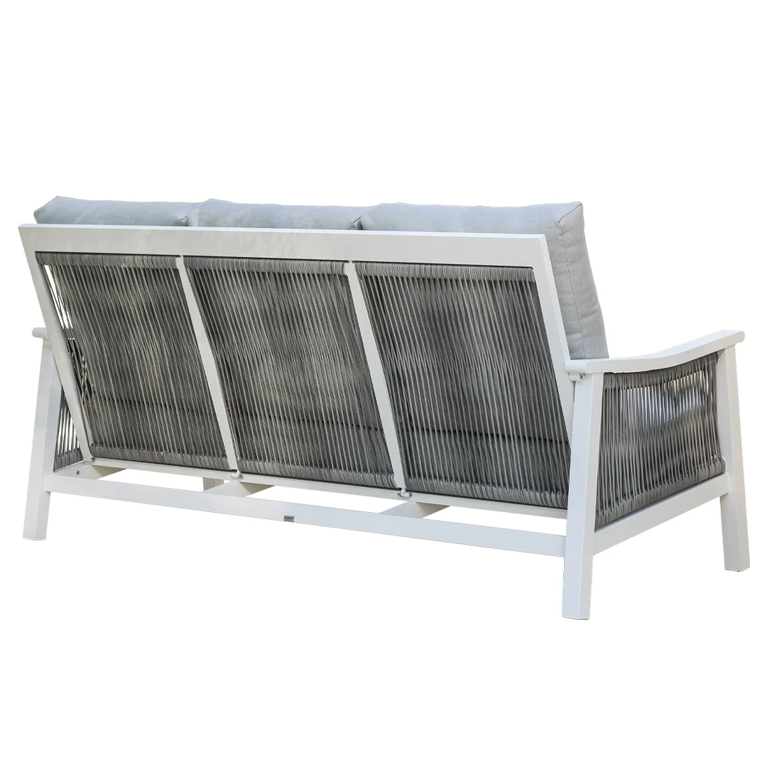 Pearl 6 Pc Outdoor Lounge Setting | White - Image 8