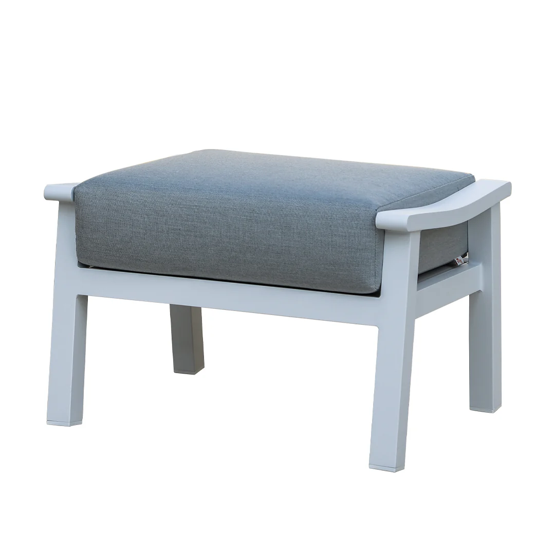 Pearl 6 Pc Outdoor Lounge Setting | White - Image 9