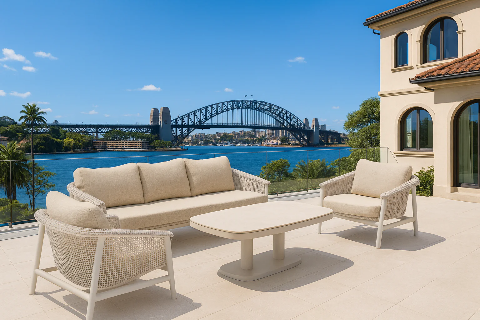 Pisa 3 Pc Outdoor Lounge Setting - Image 9