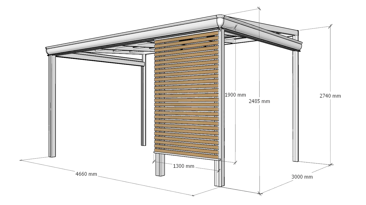Sunshade Pergola 3x4.6m | Standard & Custom Made - Image 9